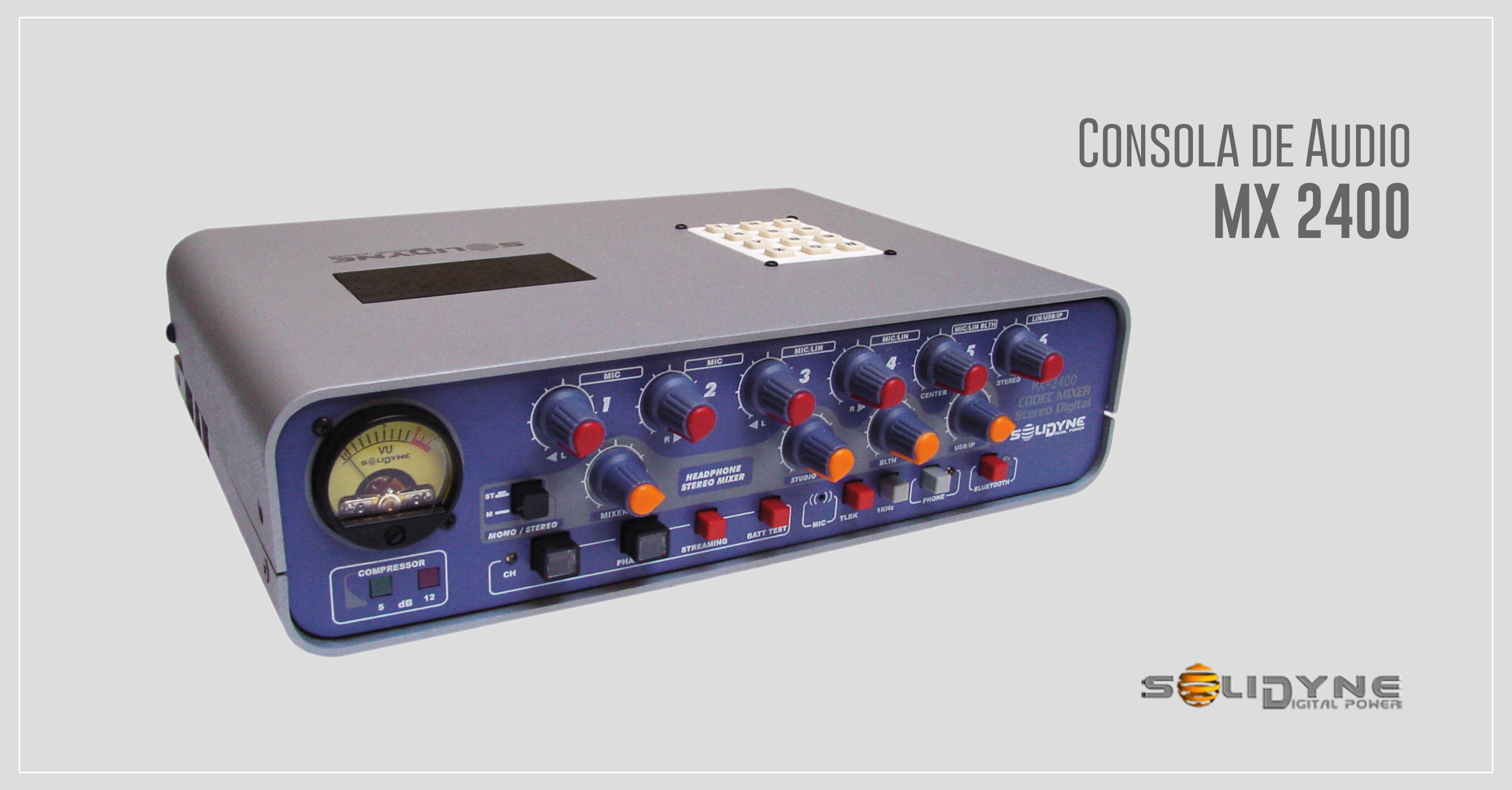 Consola de Audio MX 2400 – Solidyne | Digital Power
